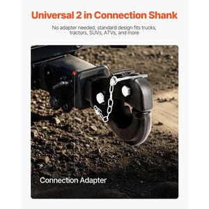 Crochet récepteur d'attelage de 2 pouces avec anneau de lunette de 2.5 à 3 pouces Capacité de 20000 lb Supports d'attelage - Product Image 3