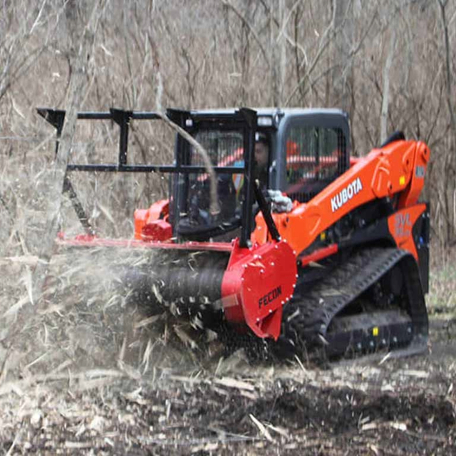 Hot sale Kubota Skid Steer Loader with Forestry Mulcher Attachment High Performance Compact Tractor for Heavy Duty Land Clearing