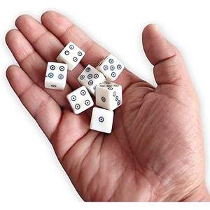 Dés en os de buffle très demandés pour accessoires de jeux de table, dés en os blancs et noirs personnalisés, jeu de six dés avec taille et forme sur mesure - Product Image 4