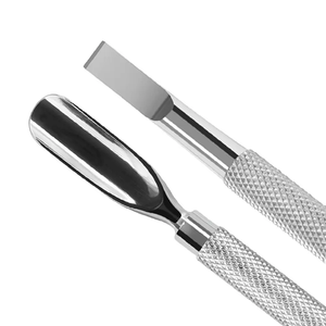Empujador de Cutículas de Acero Inoxidable de Doble Punta, Ligero, Reutilizable y Ecológico, Herramienta de Manicura con Logotipo Personalizado, Fabricación OEM - Product Image 2