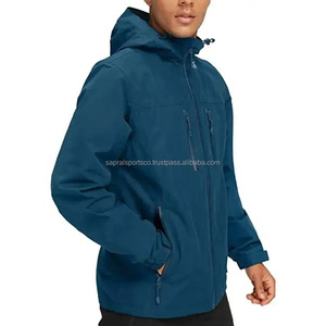 Chaqueta Cortavientos de Poliéster para Hombre, Cuello Alto Delgado, con Capucha, Resistente al Viento, Logotipo Frontal Personalizado, Colores Personalizables - Product Image 3