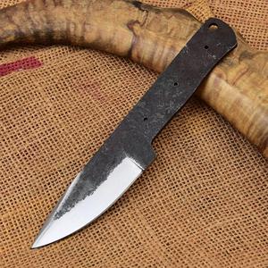 Cuchillo de Hoja Fija Personalizado, Acero con Alto Contenido de Carbono, Punta en Forma de Gota, Borde Biselado, Cuchillo de Caza DIY, Material del Mango Personalizado - Product Image 1