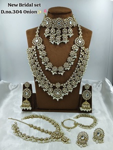 Elegant High Quality Brass Bridal Engagement Wedding Anniversary Party Gift Ethnic Fashion Rhodium Plated Zircon Choker <b>Set</b> - Product Image 1