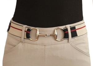 2026 Plaid Polyester/Cotton/Metallic <b>Belt</b> <b>Chains</b> <b>with</b> Metal Buckle Adjustable Sporty Waistband for Fashion Wear - Product Image 2