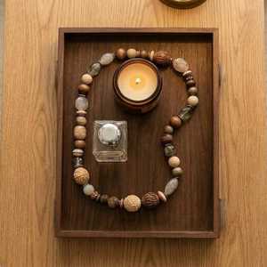 Minimal Style Wooden Serving Tray | Raised Organizer <b>Desk</b> <b>Table</b> Storage - Product Image 6