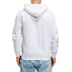 Sweat à capuche bleu marine pour homme, coupe classique, décontracté, en coton French Terry, avec poche avant, pour l'automne - Product Image 4