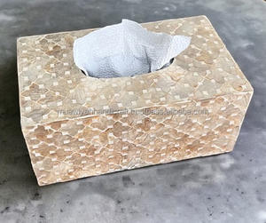 Boîte de papier de soie en nacre de qualité supérieure classique vadrouille boîte à serviettes de travail élégant décor à la maison - Product Image 5