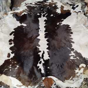 Genuine Cow Skin <b>Leather</b> Full Pelt Quilted Varsity <b>Jacket</b> Animal Pattern 100% Polyester Filling Nylon Shell One Whole <b>Leather</b> - Product Image 1