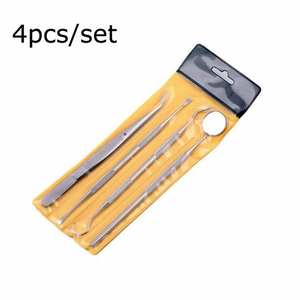 Kit dentaire manuel double-tête pour l'hygiène bucco-dentaire, ensemble d'outils en acier inoxydable pour dentiste 2026 - Product Image 1