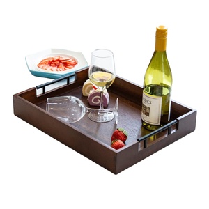 Wholesale Modern Polished Wooden Rectangular Service <b>Breakfast</b> <b>Tray</b> for Dining & Living Rooms Tools & Food Storage - Product Image 1