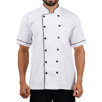 Ventes en gros de blouses de chef personnalisables, chemises imprimées à manches courtes, uniforme de responsable de restaurant, chemise de chef