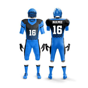 Tenues de football personnalisées, respirantes et durables, ensemble de maillots de football américain pour les compétitions de club. - Product Image 5