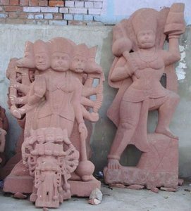 Grès Punchmukhi Hanuman Statue - Product Image 2