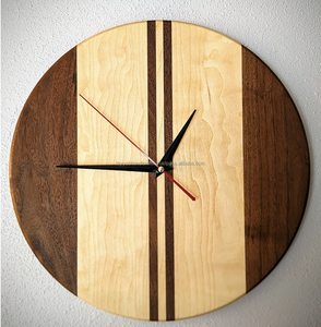 Wooden <b>Clock</b> Customized Silent Environmental Walnut Carved Wood Timber Wall <b>Clock</b> from India - Product Image 1