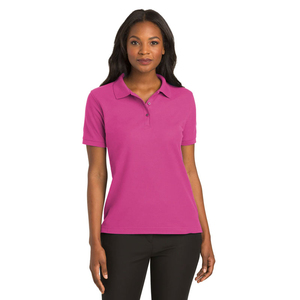 T-shirt en piqué de coton épais pour femme, à manches courtes, pour le tennis et le golf, respirant, style décontracté chic, uni, de qualité économique - Product Image 1