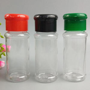 ฝาปิดแบบพลิกได้ พิมพ์ลายสกรีน ขายส่ง ขวดพลาสติก PET ใส ขนาด 100 มล. รุ่น K-31 เกรดอาหาร เป็นมิตรกับสิ่งแวดล้อม ขวดเปล่าสำหรับใส่เครื่องเทศและเครื่องปรุงรส - Product Image 3