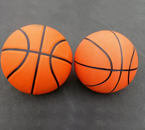 Ballon de basket en PVC jaune et bleu, taille 5, durable pour enfants et adultes - Product Image 5