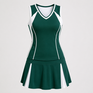 Uniforme de Tenis Elegante para Mujer con Tela de Poliéster, Diseño Transpirable para Máximo Movimiento y Rendimiento en la Cancha - Product Image 1