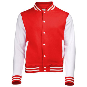 Chaquetas Deportivas Personalizadas al por Mayor para Hombre, Chaqueta Varsity de Satén con Cuello Alto Delgado en Blanco y Azul para el Equipo Warriors Starter - Product Image 4