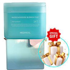 Pack promotionnel 2 pièces Mediheal Pad Double Madecassoside Trace Toner : 100 tampons + 100 recharges + pochette incluse - Product Image 1