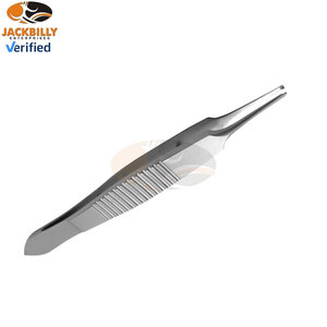 Pinzas de Fijación Lester 1x2 Dientes 9 cm Acero Inoxidable Instrumentos Quirúrgicos Oftálmicos Manuales Certificación CE Herramienta para Cirugía Ocular - Product Image 2