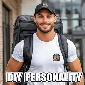 Parche Bordado Termoadhesivo con la Frase 'Estoy Bien, Todo Está Bien', Forma Irregular, Fieltro No Tejido, Personalizable, Regalo para Sombreros y Zapatos - Product Image 2