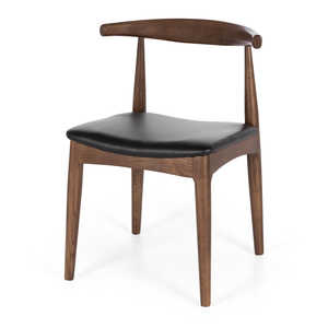 Fauteuil de salle à manger en teck moderne de qualité supérieure, écologique, avec coussin en cuir, durable, pour hôtel et restaurant, directement de l'usine - Product Image 1