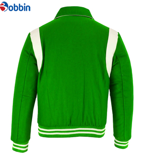 Fashion Hot Sale Letterman Varsity <b>Jacket</b> Green/<b>White</b> Custom Varsity <b>Jackets</b> for <b>Men</b> Women High Quality Varsity <b>Jacket</b> For <b>Men's</b> - Product Image 3