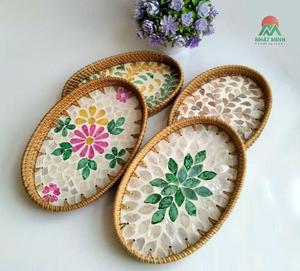 Novedad: Bandeja de Té Decorativa Nórdica de Lujo con Diseños Florales Coloridos y Múltiples Diseños, para Almacenamiento de Joyas y Alimentos - Product Image 4