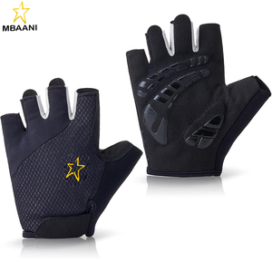 <b>Fingerless</b> Cycling <b>Gloves</b> with Shock-Absorbing Padded Palm and Silicone Grip – Road and Mountain Bicycle <b>Gloves</b> <b>for</b> <b>Men</b> & Women - Product Image 1