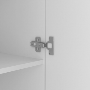 Armadio a Doppia Porta Dakari Multistorage con Cinque Ripiani Bianchi per Deposito, Negozio Online e Garage - Product Image 2