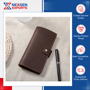 Funda Delgada para Chequera de Cuero PU de Estilo Moderno, de Excelente Calidad y Alta Demanda, con Opción de Logotipo Personalizado en Grandes Cantidades - Product Image 5