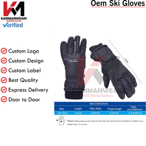 Ski <b>Gloves</b> <b>Touchscreen</b> Snow <b>Gloves</b> Waterproof Insulated Windproof Warm Fit for Ski and Snowboarding OEM - Product Image 4