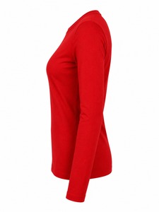 T-shirt à manches longues pour femme, vêtements personnalisés, coton premium, col rond, manches longues, mode décontractée, streetwear, coupe décontractée, marque privée - Product Image 3