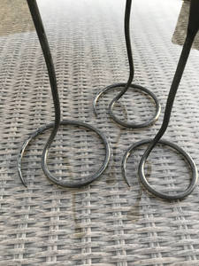 Portavelas forjado a mano, soporte de hierro de 3 tamaños para Cocina, Restaurante, candelabros decorativos de Metal, soporte para hogar y regalo - Product Image 3