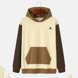 Hoodies pour hommes en coton mélangé léger, basiques et surdimensionnés, fabriqués en usine, coton et polyester - Product Image 1