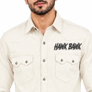 Camisa de Mezclilla para Hombre, Clásica, de Manga Larga, Casual, con Botones al Frente, Cuello Clásico, Bolsillos en el Pecho, Estilo Casual - Product Image 5