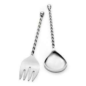 Elegante Juego de Cubiertos Metálicos para Ensalada con Diseño de Hojas para el Hogar y la Cocina a un Precio Económico, Juegos de Cubiertos para Ensalada Personalizados - Product Image 3