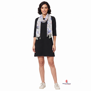 Digital Printed Luxury Long <b>Scarf</b> Soft Fabric Head <b>Scarf</b> Low MOQ Private Label OEM ODM Fabric Products Manufacturer - Product Image 2