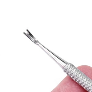 Wholesale High Quality Dual End Flat Cuticle Pusher Set <b>Nail</b> Cleaning Tool Stainless Steel Beauty <b>Kit</b> Made In Pakistan - Product Image 2