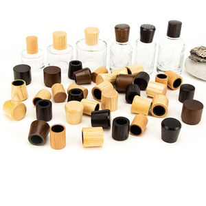 Ensemble de couvercles en bambou, ronds, carrés, hexagonaux, réutilisables, en bois, pour bocaux et bouteilles en verre, style moderne, couvercles jetables - Product Image 3