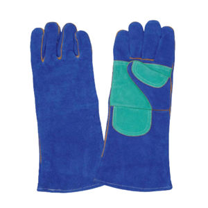 Gants de soudage en cuir de vachette de qualité supérieure, renforcés pour la sécurité industrielle, protection individuelle des mains et des bras - Product Image 2
