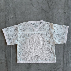 Custom logo Embroidered Patch Lace t Shirt Designer Men's V-Neck Jersey T-shirt Boxy Tee Shirt for Summer - Product Image 2