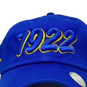หมวกปักลายแบบกำหนดเอง ปี 1922 หมวกเบสบอลปรับได้ โลโก้ตัวอักษรกรีก สไตล์ลำลอง แฟชั่นสำหรับชมรมนักศึกษา  สำหรับกิจกรรมกลางแจ้งและกีฬา - Product Image 5