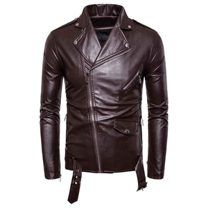 2026 Premium Quality Men's <b>Winter</b> <b>Leather</b> <b>Jacket</b> Stand Collar Fast Selling Fashion Wear with Custom <b>jacket</b> for men - Product Image 2