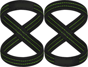 Correas de levantamiento de pesas SAMROZ SPORTS en forma de 8, correa antideslizante con soporte para muñecas para gimnasio, levantamiento de pesas y culturismo. - Product Image 2