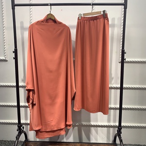 Muslim Woman Prayer Outfits 2 Piece Jilbab Sets Abaya Khimar Long Skirt <b>Islamic</b> <b>Clothing</b> Jilbab Dubai Turkish Modest Garment - Product Image 6