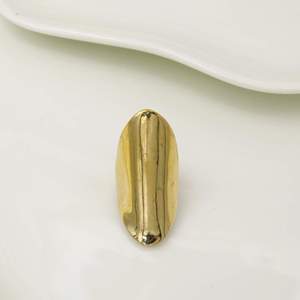 <b>Gold</b> Plated Brass <b>Cocktail</b> <b>Ring</b> Modern Unisex Fashion Statement Jewelry Daily Wear - Product Image 6
