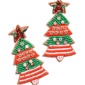 Boucles d'oreilles tendance en perles, grandes boucles d'oreilles imposantes, bijoux d'oreille de qualité supérieure, Jhumka brodée pour filles, d'Inde. - Product Image 4