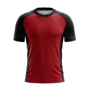 Maillot de football d'été sportif décontracté à manches courtes pour hommes - AMKOOR ENTERPRISES Polyester respirant - Product Image 1